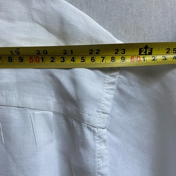 Tommy Bahama 100% Linen Relaxed Fit White short sleeve button  shirt Sz 1XB - Picture 11 of 13